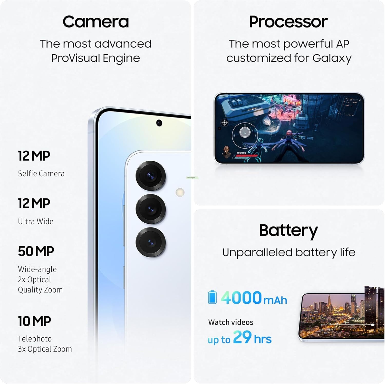 Samsung Galaxy S25 AI Phone, 12GB RAM, Android Smartphone, 50MP Camera, Long Battery Life (UAE Version)MobilesMeet Galaxy S25 and S25+. A sleek, premium design wrapped in a strong aluminum frame with an immersive screen, sophisticated camera and now slimm